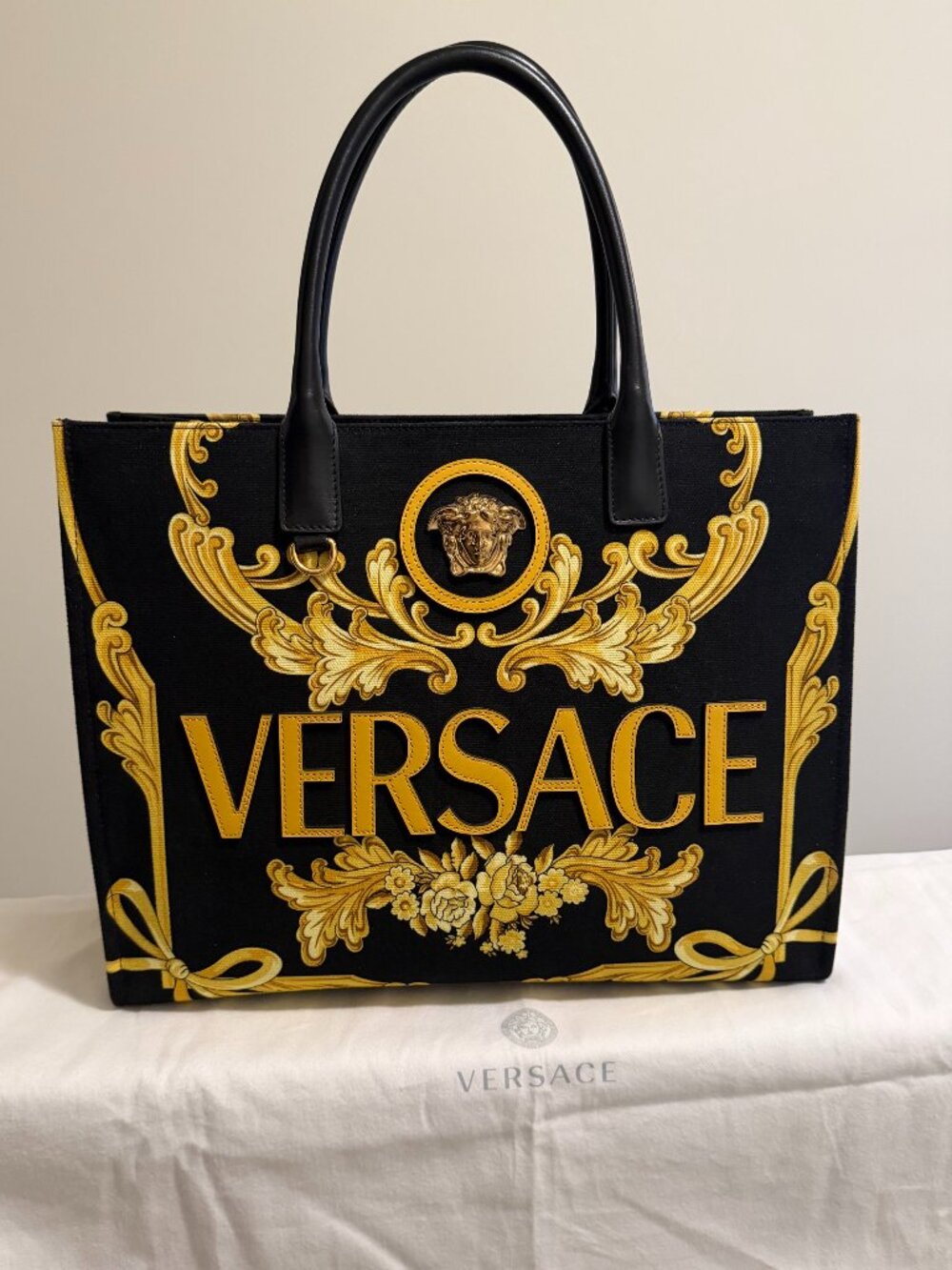 VERSACE Cameo La Medusa Large Tote Bag